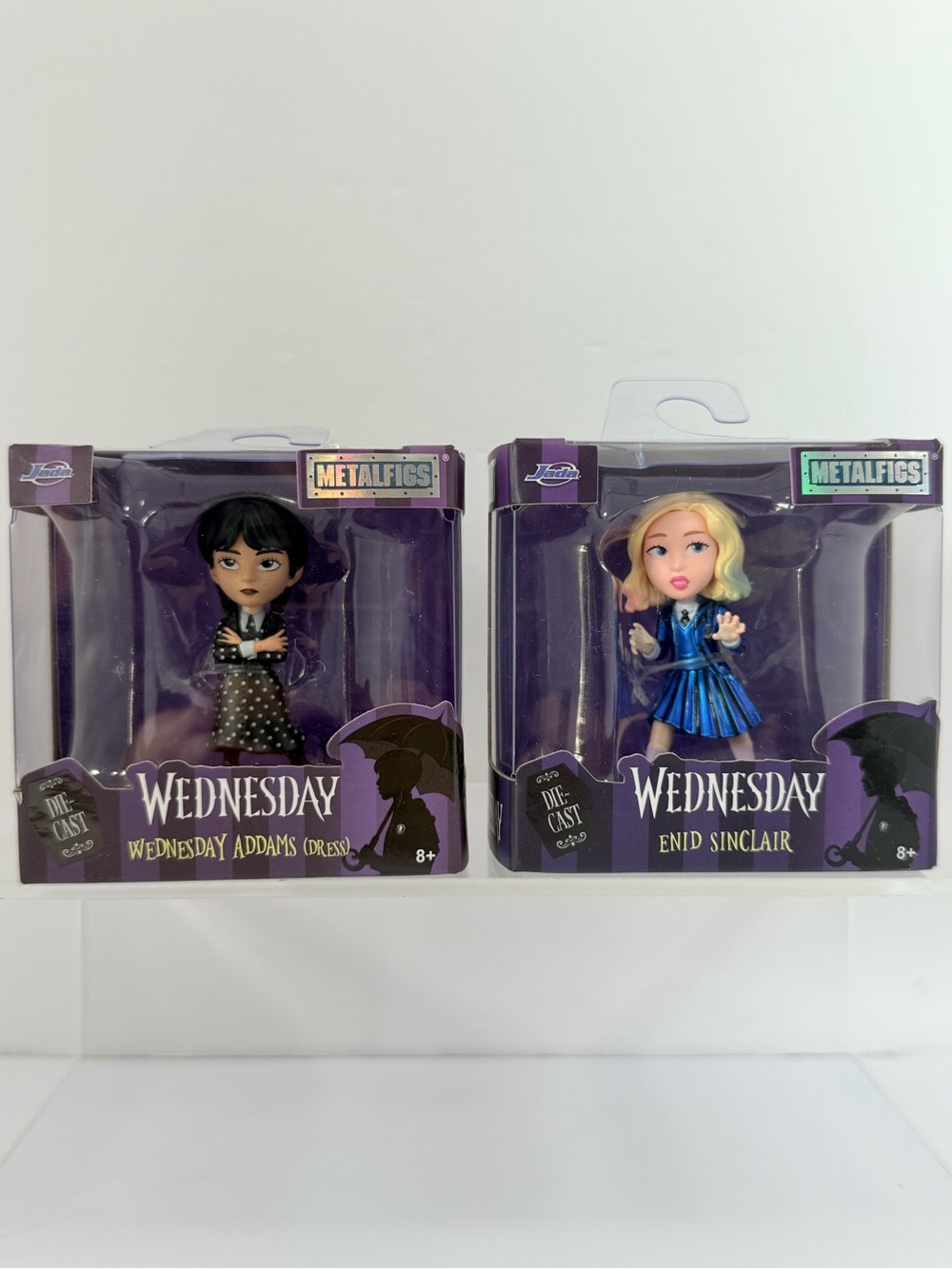 Wednesday Addams & Enid Sinclair Jada Toys Metalfigs Die-Cast Figures Lot of 2